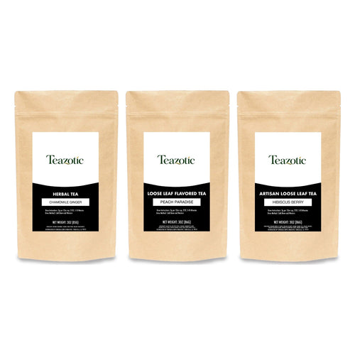 Calm Evening Set gift set: Chamomile Ginger, Peach Paradise and Hibiscus Berry